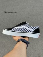 ونس اولد اسکول شطرنجی / مشکی سفید/ MS / کد611 - Image 2