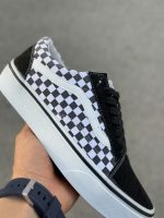 ونس اولد اسکول شطرنجی / مشکی سفید/ MS / کد611 - Image 6