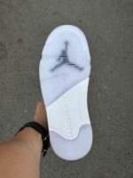 جردن فایو ساق دار/ سفید سفید مشکی/SSM/کد540 - Image 2