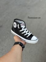 کتونی آلستار کانورس ساق دار / مشکی سفید - تصویر 2