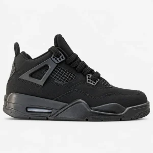 Nike-Jordan-4-Sneakers-All-Black-Code-411-www.heroshoop.com-view-1.webp