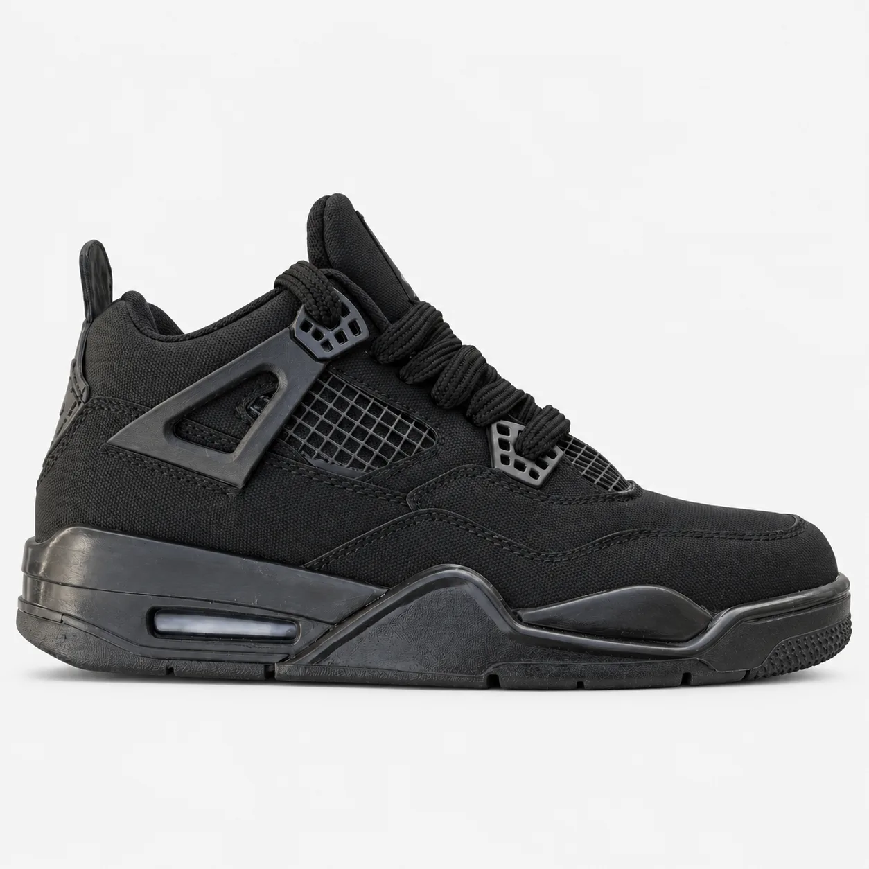 Nike Jordan 4 Sneakers All-Black Code 411 www.heroshoop.com view 1 Nike-Jordan-4-Sneakers-All-Black-Code-411-www.heroshoop.com-view-1.webp