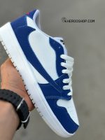 کتونی نایک ترویس اسکات /سفید آبی - تصویر 6