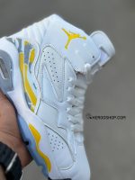 کتونی جردن 6 MVP / سفید زرد / کد 614 - Image 3