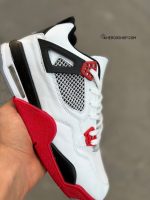 کتونی سایز بزرگ جردن فور / سفید قرمز / بزرگ پا /  کد 400 - تصویر 4