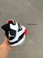 کتونی سایز بزرگ جردن فور / سفید قرمز / بزرگ پا /  کد 400 - تصویر 3