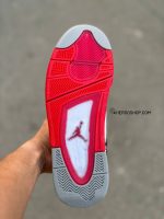 کتونی سایز بزرگ جردن فور / سفید قرمز / بزرگ پا /  کد 400 - تصویر 2