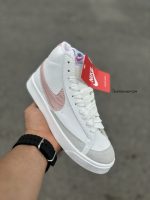 کتونی نایک بلیزر ساق دار / سفیدصورتی - Image 5