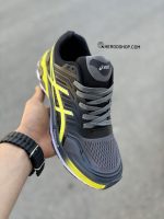 کتونی اسیکس رانینگ سایز بزرگ / مشکی زرد / کد 306 - Image 2