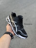 کتونی اسیکس رانینگ سایز بزرگ/ مشکی سفید/ MS/ بزرگ پا/کد305 - Image 5