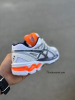 کتونی اسیکس رانینگ سایز بزرگ/سفید بنفش/SB/ بزرگ پا/ کد340 - تصویر 5