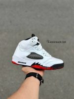 جردن فایو / سفید مشکی قرمز/ کد SMG / 519