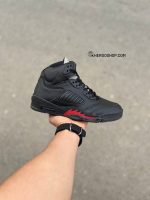 جردن فایو / مشکی تمام زیره قرمز / کد501