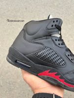 جردن فایو / مشکی تمام زیره قرمز / کد501 - Image 3