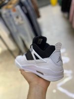 جردن فور/ سفید مشکی پنجه سفید / کد 403 - Image 2