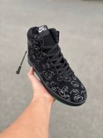 کتونی نایک کاز ساق دار / رنگ مشکی تمام زیره سبز / کد 202 - Image 2