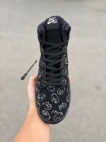 کتونی نایک کاز ساق دار / رنگ مشکی تمام زیره سبز / کد 202 - Image 5