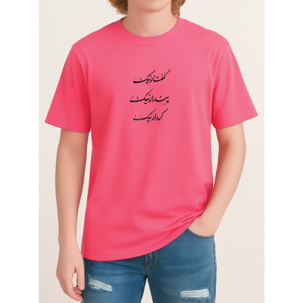تیشرت گفتار نیک کردار نیک پندار نیک / کد 2704 - Image 4