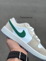 کتونی جردن وان لو /سفید کرم نایک سبز - Image 2