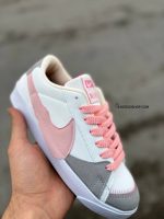 کتونی نایک بلیزر جامبو / سفید صورتی / کد 136 - تصویر 7