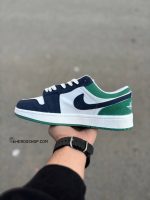 کتونی جردن وان لو / سفید آبی سبز - Image 4