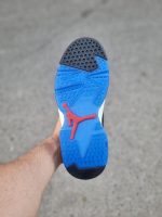 کتونی جردن 6 MVP / مشکی زیره سفید کف آبی کد641 - تصویر 2