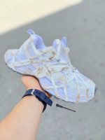 کتونی بالنسیاگا اسپایدر / رنگ سفید طلایی / کد 276 - Image 4