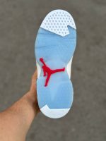 کتونی جردن 6 / سفید زرد / کد 640 - Image 3