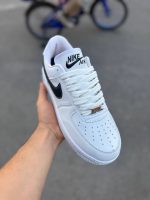 کتونی ایرفورس وان سفید مشکی / کد 112 - تصویر 4