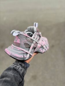 کتونی بالنسیاگا اسپایدر رنگ طوسی صورتی - Image 6