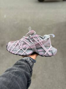 کتونی بالنسیاگا اسپایدر رنگ طوسی صورتی - Image 3