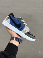 کتونی نایک وودو آبی طوسی مشکی / ساق کوتاه - Image 2