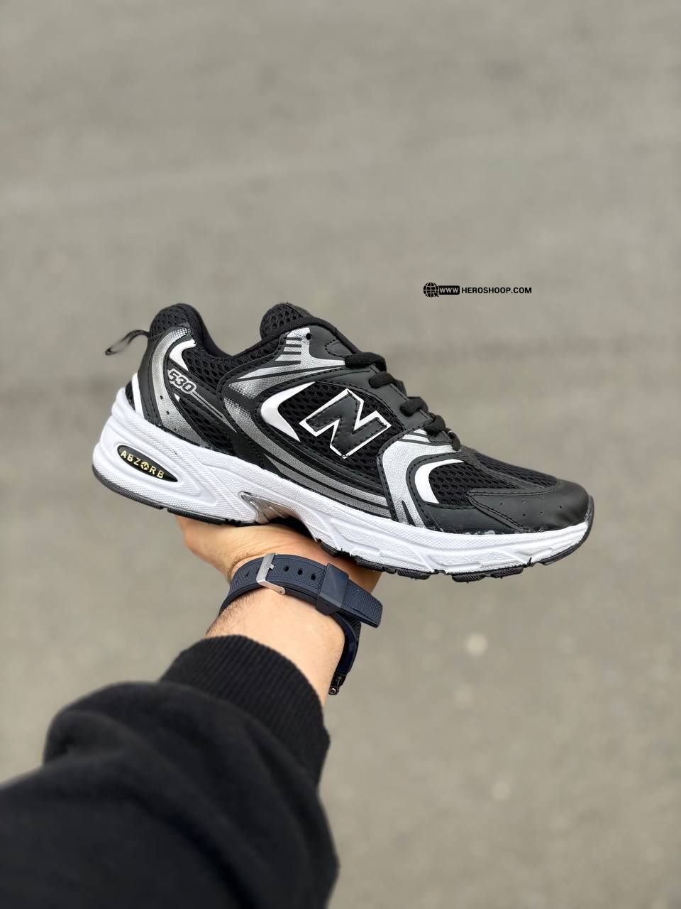 IMG_20251207_161109_934 کتونی نیوبالانس 530 / رنگ مشکی سفید - تصویر 1