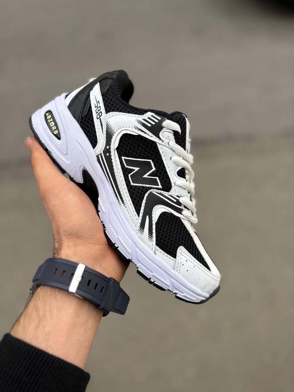 کتونی نیوبالانس 530 / رنگ سفید مشکی - Image 2