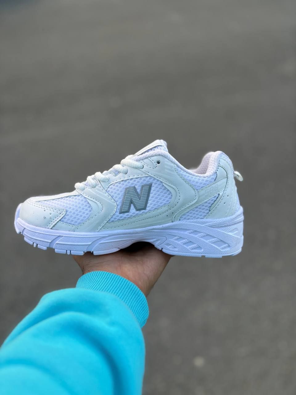 کتونی نیوبالانس 530 / رنگ سفید تمام - تصویر 6