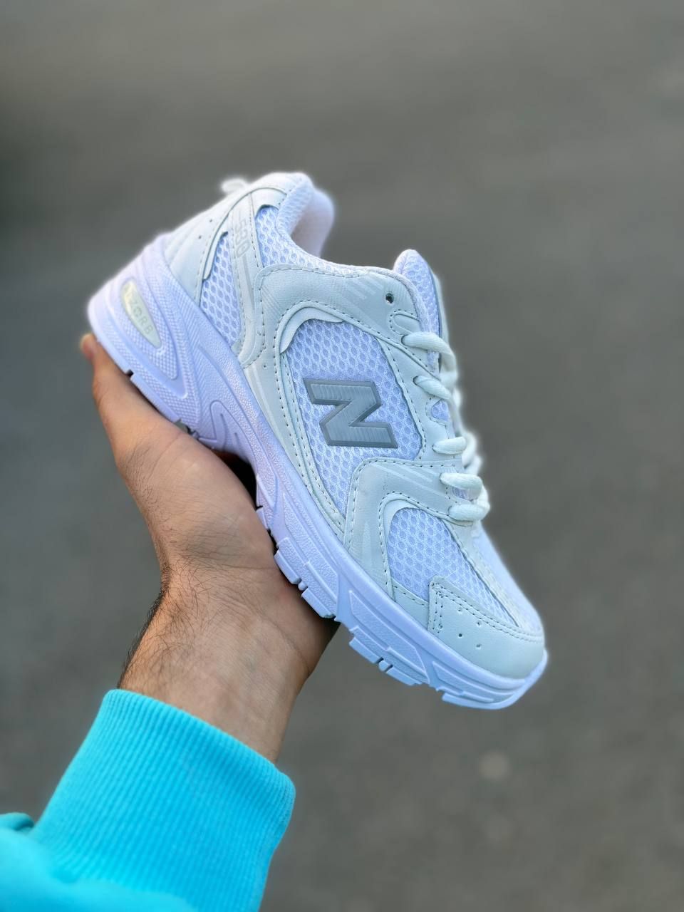 کتونی نیوبالانس 530 / رنگ سفید تمام - تصویر 3