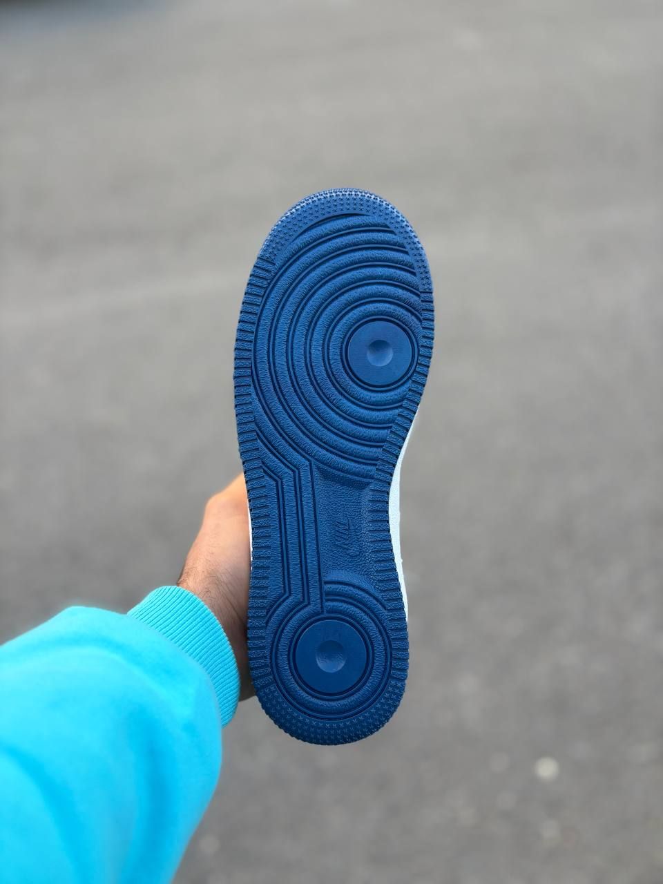 کتونی ایرفورس وان / مشکی سفید / سفید آبی لویی - تصویر 5