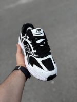 کتونی راحتی سایز بزرگ نیوبالانس 530 سفید مشکی بزرگپا 37 تا 47 /کد 1192 - Image 5