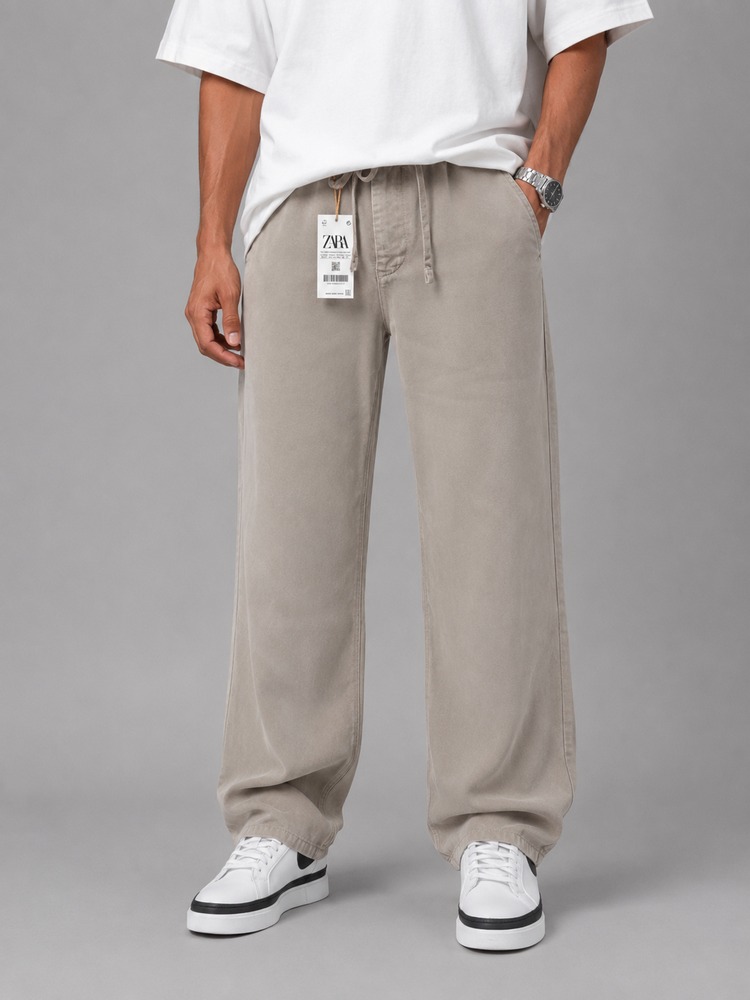 Men baggy style fabric pants Khaki lyocell fabric heroshoop Men-baggy-style-fabric-pants-Khaki-lyocell-fabric-heroshoop.jpg