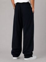 Baggy-Style-Fabric-Pants-Black-Lycra-Fabric-Cocoon-heroshoop-view-1.png