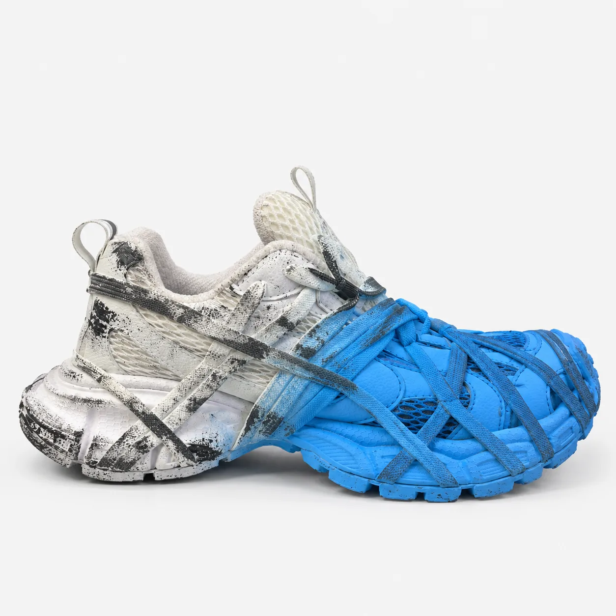 Balenciaga Spider Sneakers – White & Blue with Black Custom Details Code 1159 www.heroshoop.com View 1 Balenciaga-Spider-Sneakers-–-White-Blue-with-Black-Custom-Details-Code-1159-www.heroshoop.com-View-1.webp