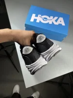 Hoka-model-comfortable-running-shoes-black-white-gray-heroshoop-view-6.webp