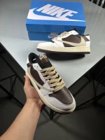Nike-Jordan-One-Travis-Scott-Low-Top-Sneakers-White-Brown-heroshoop-view-2.webp