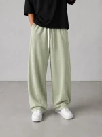 Baggy-style-fabric-pants-premium-Oisou-fabric-light-green-color-heroshoop.webp
