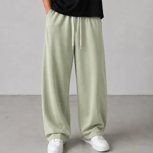 Baggy-style-fabric-pants-premium-Oisou-fabric-light-green-color-heroshoop.webp