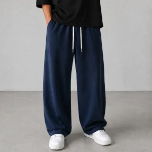 Baggy-style-fabric-pants-premium-Oisou-fabric-navy-color-heroshoop.webp