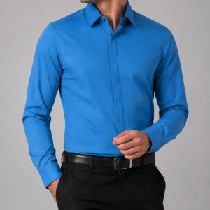 Men-formal-blue-shirt-with-hidden-buttons-heroshoop.jpg