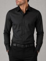 Men-formal-dress-shirt-with-hidden-button-black-color-heroshoop.jpg