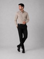 Men-formal-shirt-beige-gray-hidden-button-heroshoop-view-1.jpg