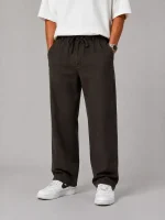 Baggy-pants-Lyocell-fabric-plain-brown-color-suitable-for-the-season-heroshoop.webp
